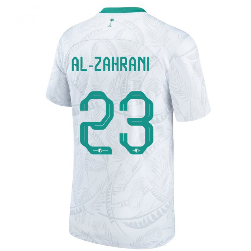 Kandiny Homme Maillot Arabie Saoudite Tahani Al Zahrani #23 Blanc Tenues Domicile 22-24 T-shirt