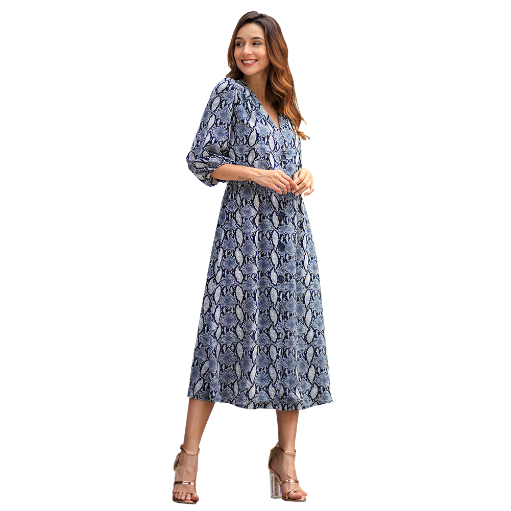 Kandiny - Temperament commuter seven-point sleeve women's dress