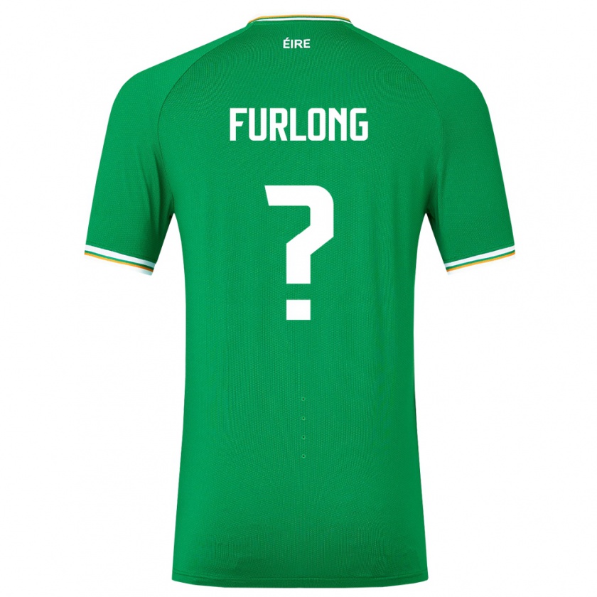 Kandiny Enfant Maillot Irlande James Furlong #0 Vert Tenues Domicile 24-26 T-Shirt