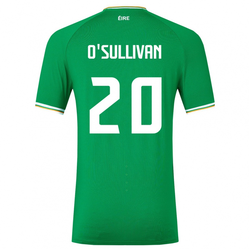 Kandiny Enfant Maillot Irlande Cathal O'sullivan #20 Vert Tenues Domicile 24-26 T-Shirt