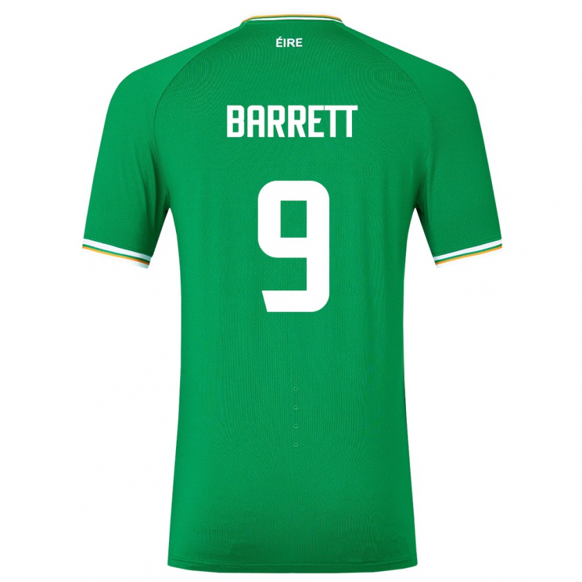 Kandiny Enfant Maillot Irlande Amber Barrett #9 Vert Tenues Domicile 24-26 T-Shirt