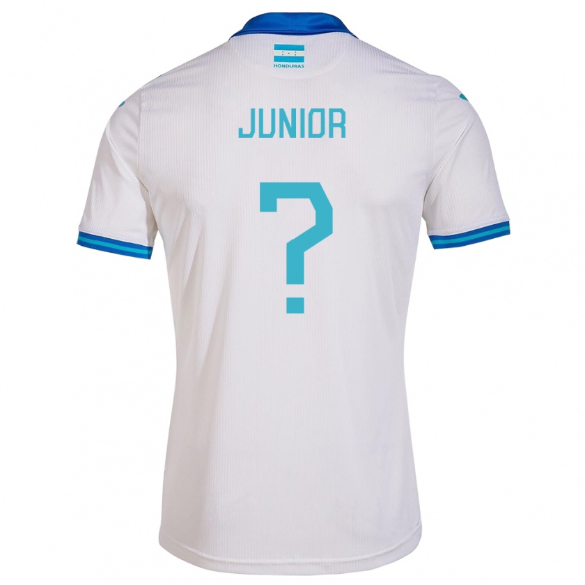 Kandiny Enfant Maillot Honduras Junior Mejía #0 Blanc Tenues Domicile 24-26 T-Shirt