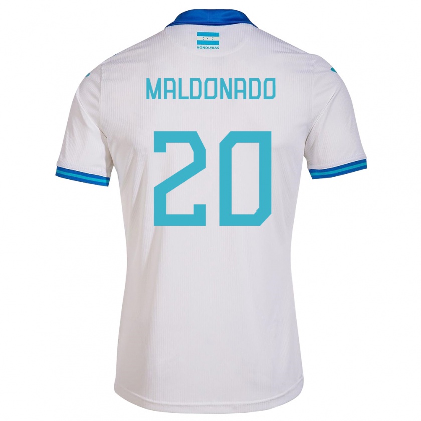 Kandiny Enfant Maillot Honduras Alessandro Maldonado #20 Blanc Tenues Domicile 24-26 T-Shirt