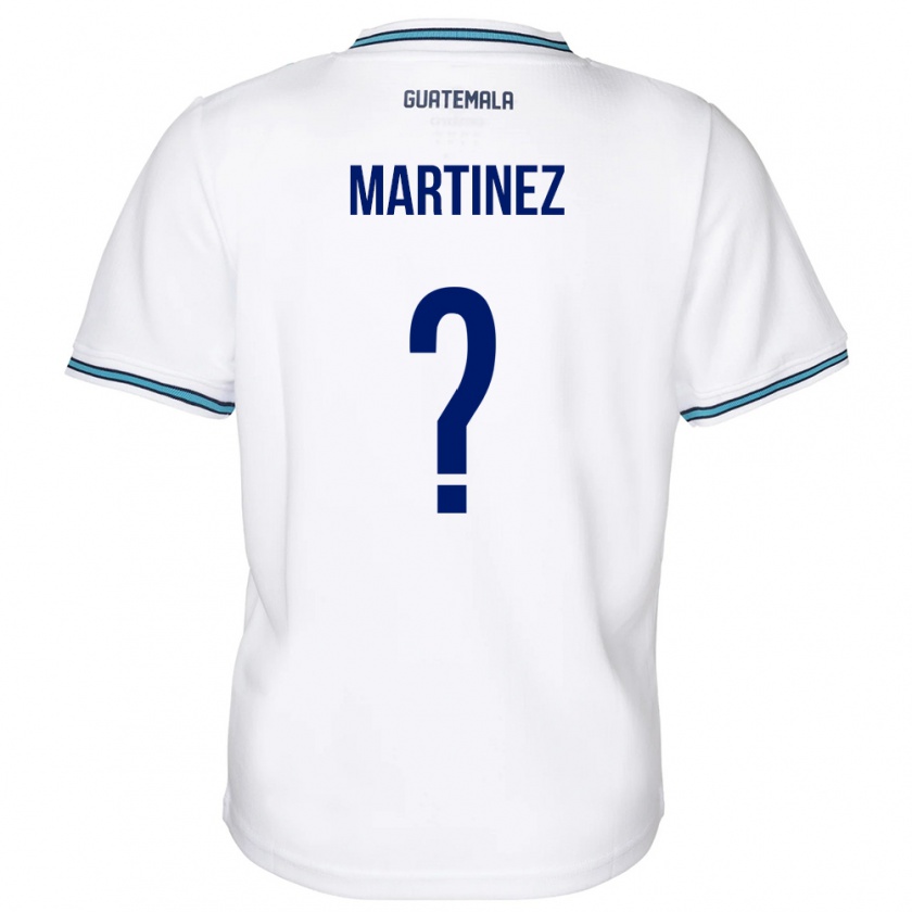 Kandiny Enfant Maillot Guatemala José Carlos Martinez #0 Blanc Tenues Domicile 24-26 T-Shirt