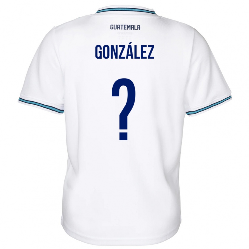 Kandiny Enfant Maillot Guatemala Erick González #0 Blanc Tenues Domicile 24-26 T-Shirt