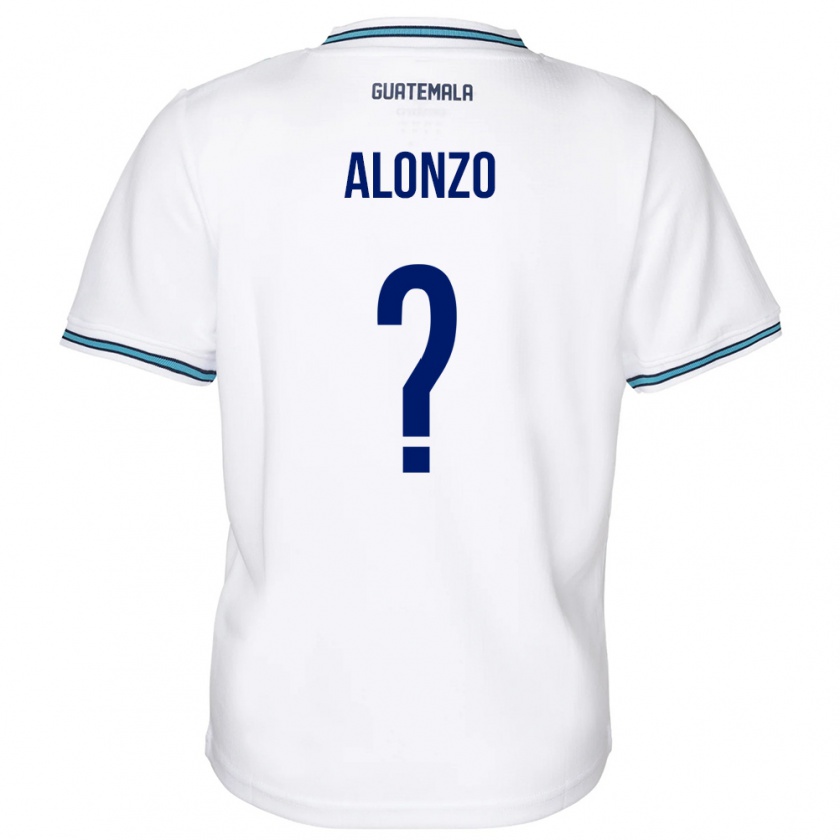 Kandiny Enfant Maillot Guatemala Anya Alonzo #0 Blanc Tenues Domicile 24-26 T-Shirt