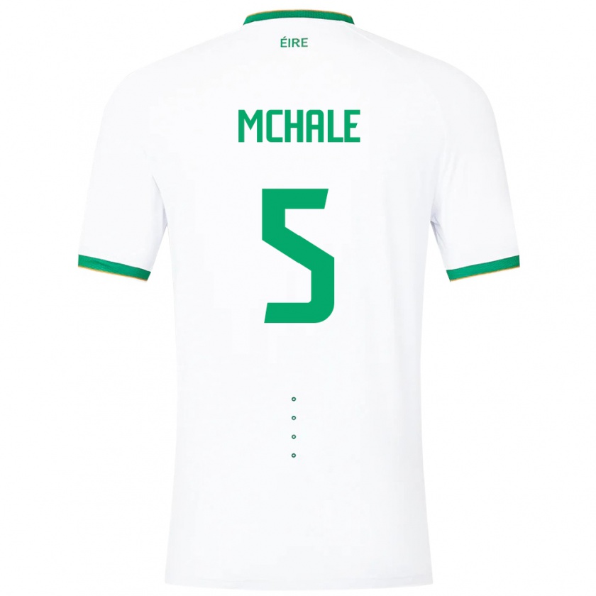 Kandiny Enfant Maillot Irlande Sean Mchale #5 Blanc Tenues Extérieur 24-26 T-Shirt