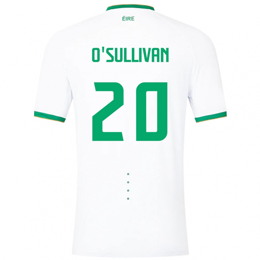 Kandiny Enfant Maillot Irlande Cathal O'sullivan #20 Blanc Tenues Extérieur 24-26 T-Shirt