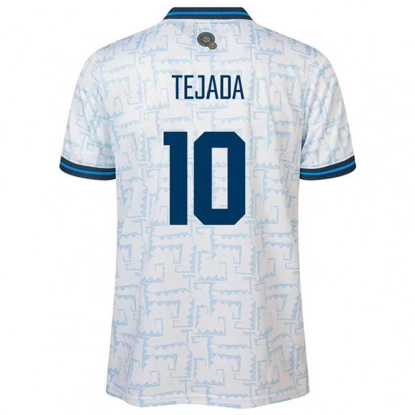 Kandiny Enfant Maillot Salvador Rafael Tejada #10 Blanc Tenues Extérieur 24-26 T-Shirt