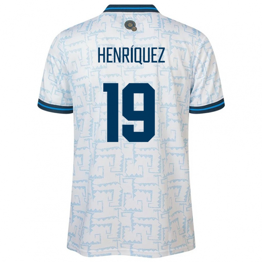 Kandiny Enfant Maillot Salvador Alejandro Henríquez #19 Blanc Tenues Extérieur 24-26 T-Shirt