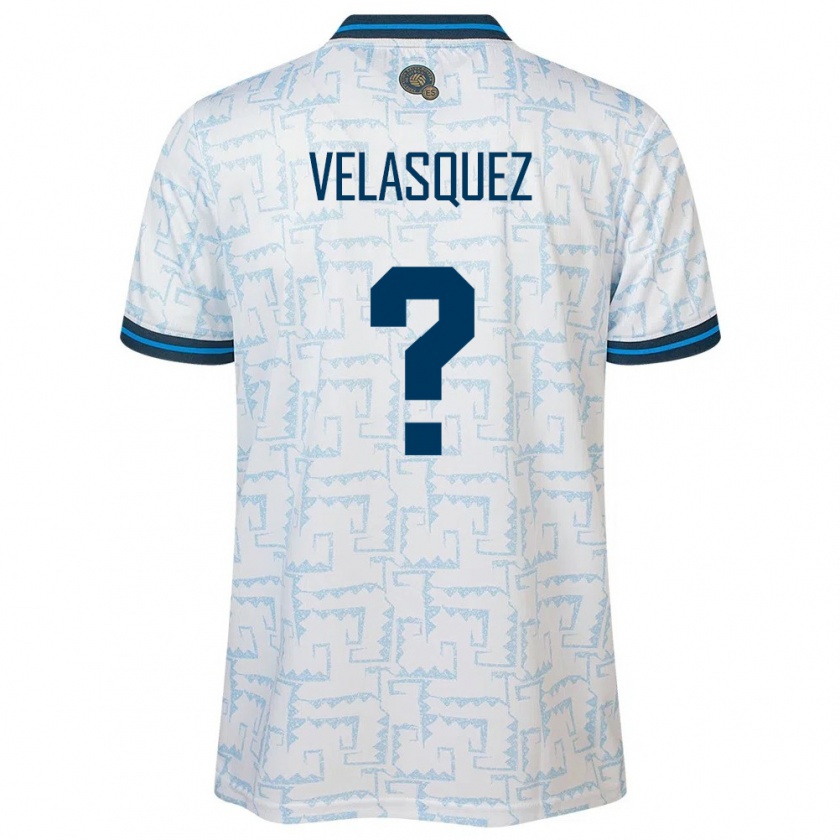 Kandiny Enfant Maillot Salvador Jorge Velasquez #0 Blanc Tenues Extérieur 24-26 T-Shirt