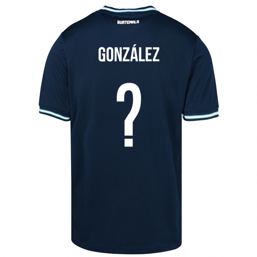 Kandiny Enfant Maillot Guatemala Erick González #0 Bleu Tenues Extérieur 24-26 T-Shirt