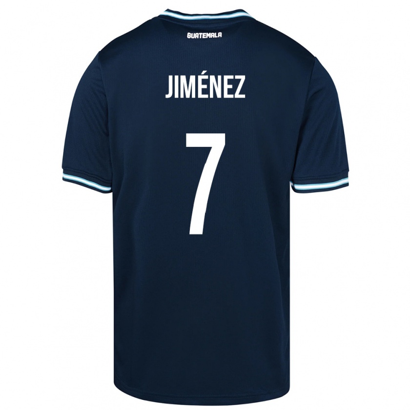 Kandiny Enfant Maillot Guatemala Cristian Jiménez #7 Bleu Tenues Extérieur 24-26 T-Shirt