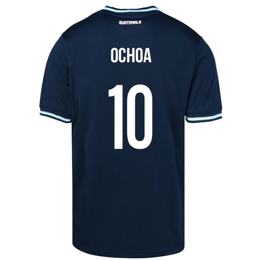 Kandiny Enfant Maillot Guatemala José Ochoa #10 Bleu Tenues Extérieur 24-26 T-Shirt