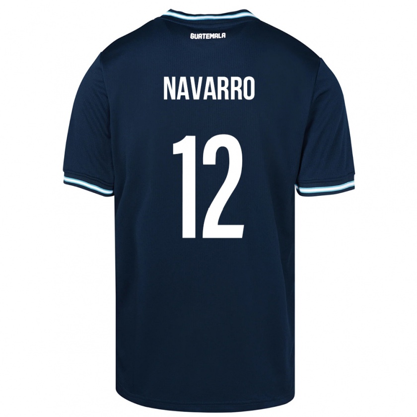 Kandiny Enfant Maillot Guatemala Kenderson Navarro #12 Bleu Tenues Extérieur 24-26 T-Shirt