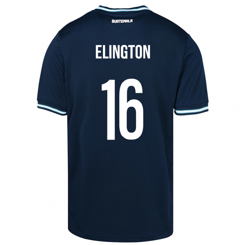 Kandiny Enfant Maillot Guatemala Elvi Elington #16 Bleu Tenues Extérieur 24-26 T-Shirt