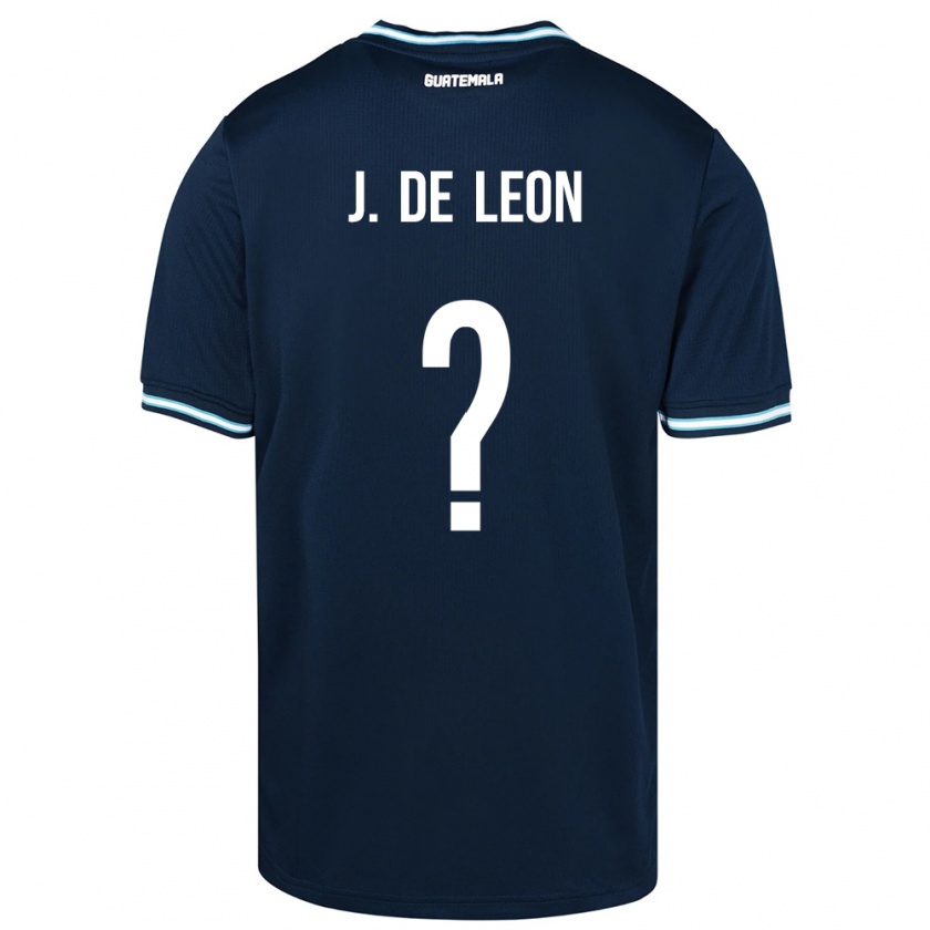 Kandiny Enfant Maillot Guatemala Jose De Leon #0 Bleu Tenues Extérieur 24-26 T-Shirt