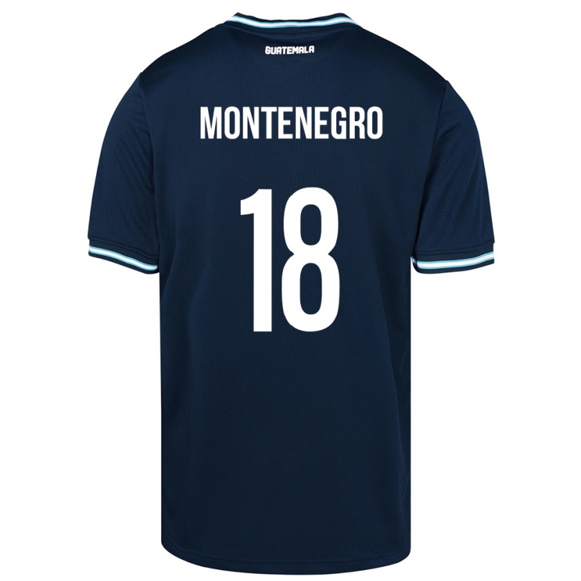 Kandiny Enfant Maillot Guatemala Vivian Montenegro #18 Bleu Tenues Extérieur 24-26 T-Shirt