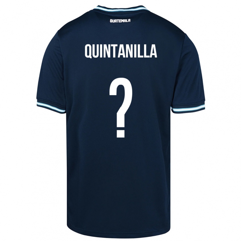 Kandiny Enfant Maillot Guatemala Anayelli Quintanilla #0 Bleu Tenues Extérieur 24-26 T-Shirt