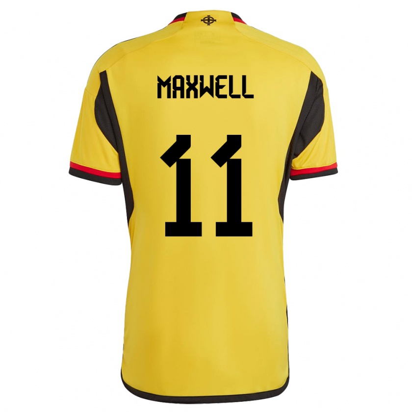 Kandiny Enfant Maillot Irlande Du Nord Danielle Maxwell #11 Blanc Tenues Extérieur 24-26 T-Shirt