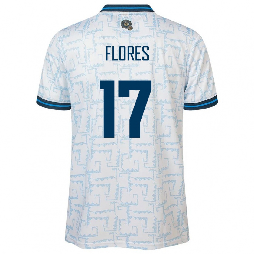 Kandiny Homme Maillot Salvador Diego Flores #17 Blanc Tenues Extérieur 24-26 T-Shirt