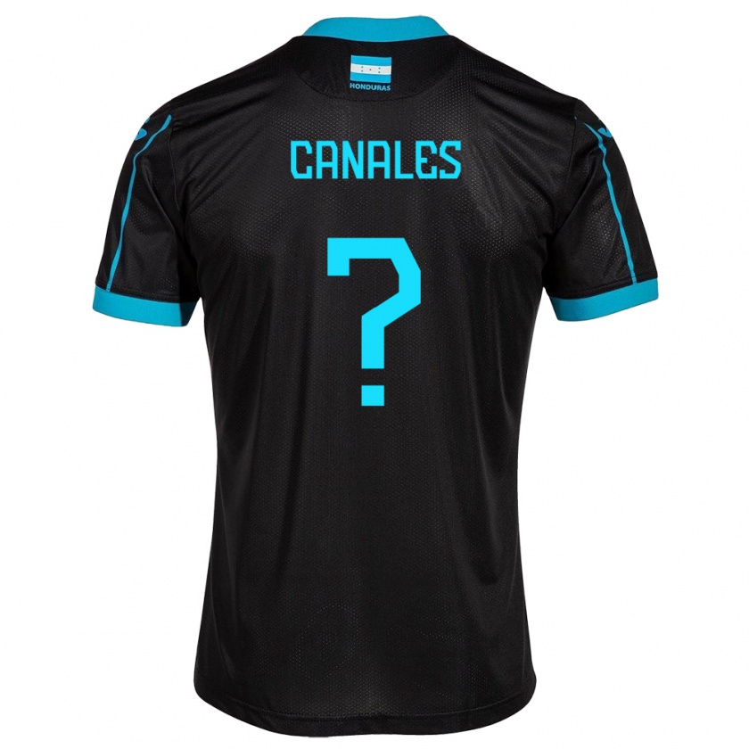 Kandiny Homme Maillot Honduras Cristian Canales #0 Noir Tenues Extérieur 24-26 T-Shirt