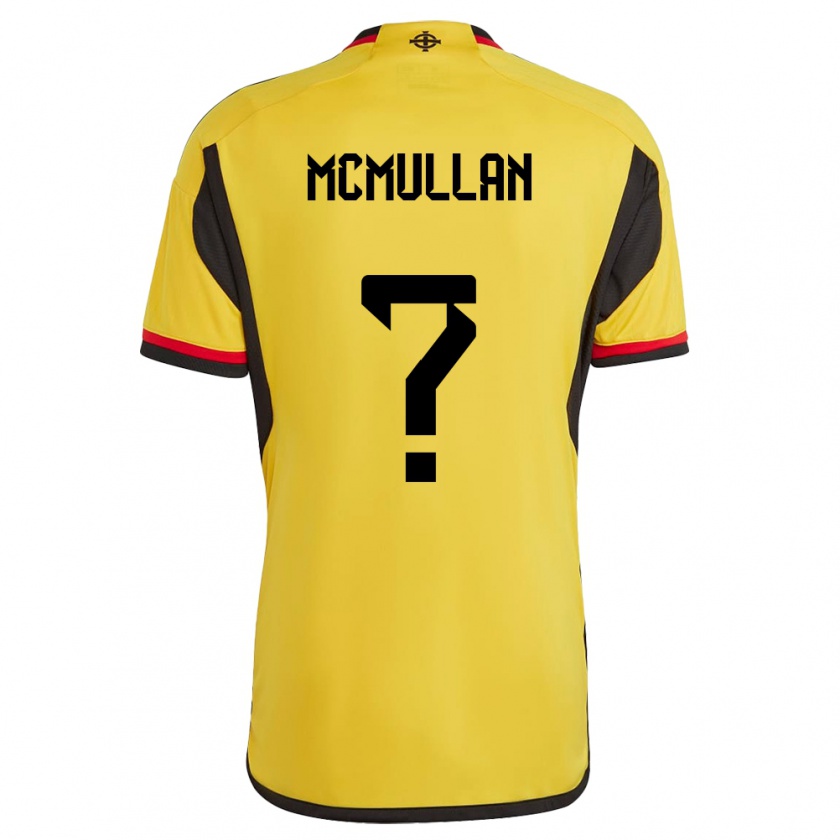 Kandiny Homme Maillot Irlande Du Nord Stephen Mcmullan #0 Blanc Tenues Extérieur 24-26 T-Shirt