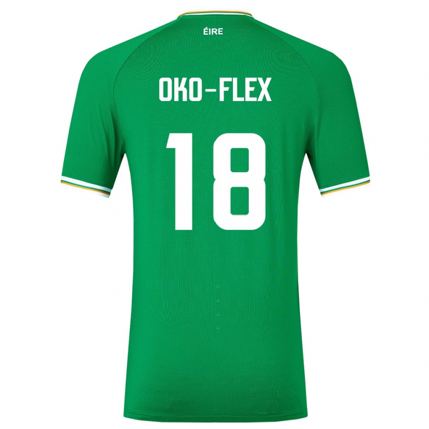 Kandiny Femme Maillot Irlande Armstrong Oko-Flex #18 Vert Tenues Domicile 24-26 T-Shirt