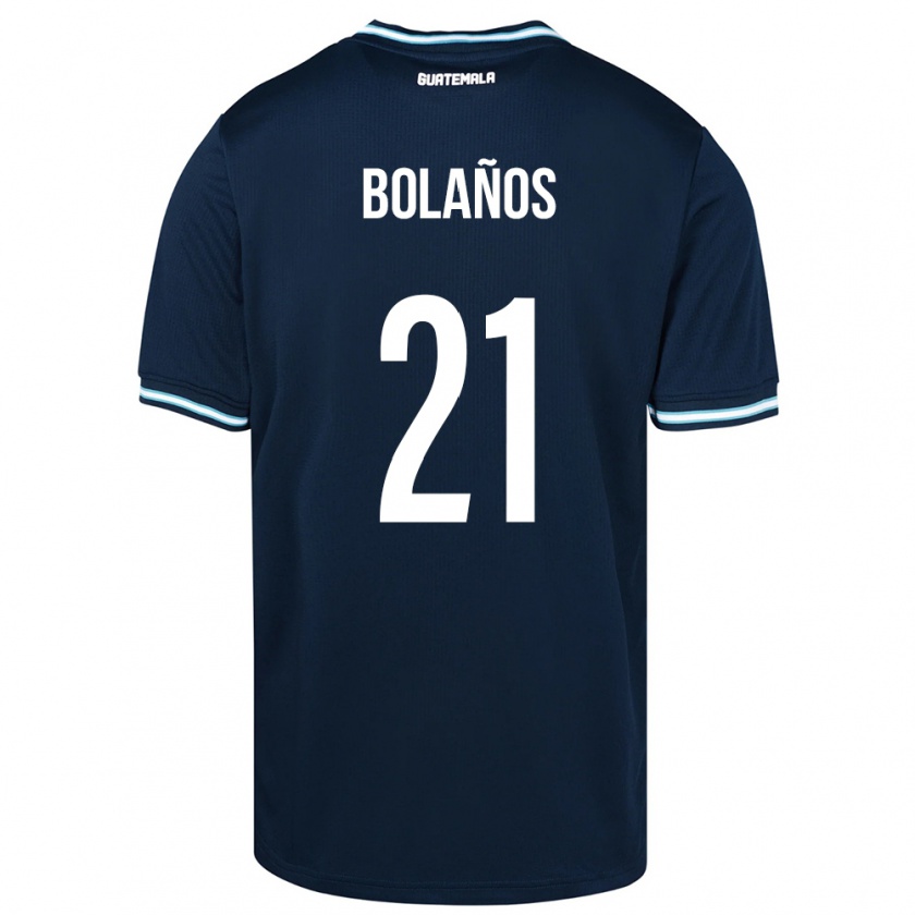 Kandiny Femme Maillot Guatemala Diego Bolaños #21 Bleu Tenues Extérieur 24-26 T-Shirt