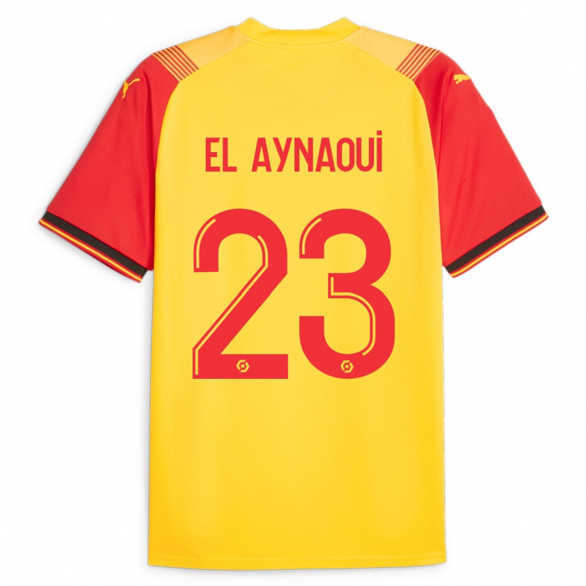 Kandiny Enfant Maillot Neil El Aynaoui #23 Jaune Tenues Domicile 2023/24 T-Shirt