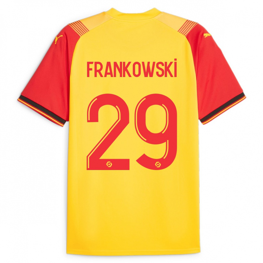 Kandiny Enfant Maillot Przemyslaw Frankowski #29 Jaune Tenues Domicile 2023/24 T-Shirt