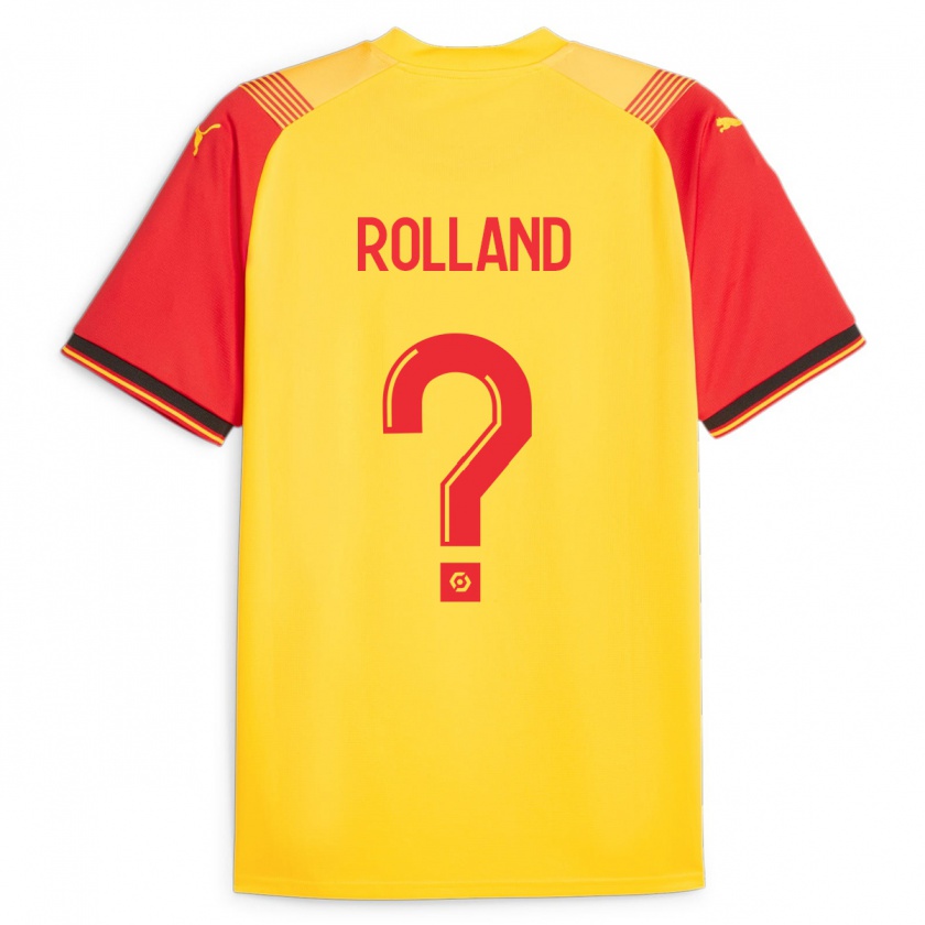 Kandiny Enfant Maillot Paul Rolland #0 Jaune Tenues Domicile 2023/24 T-Shirt