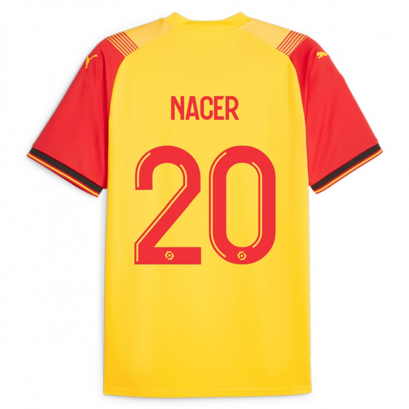 Kandiny Enfant Maillot Myriem Nacer #20 Jaune Tenues Domicile 2023/24 T-Shirt