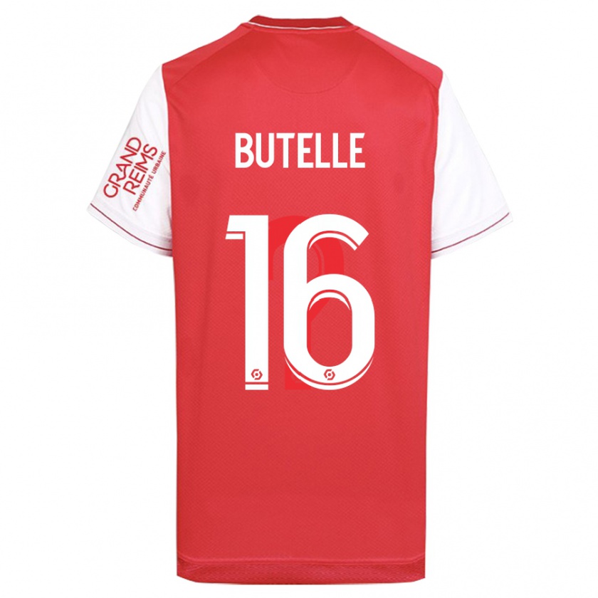 Kandiny Enfant Maillot Ludovic Butelle #16 Rouge Tenues Domicile 2023/24 T-Shirt