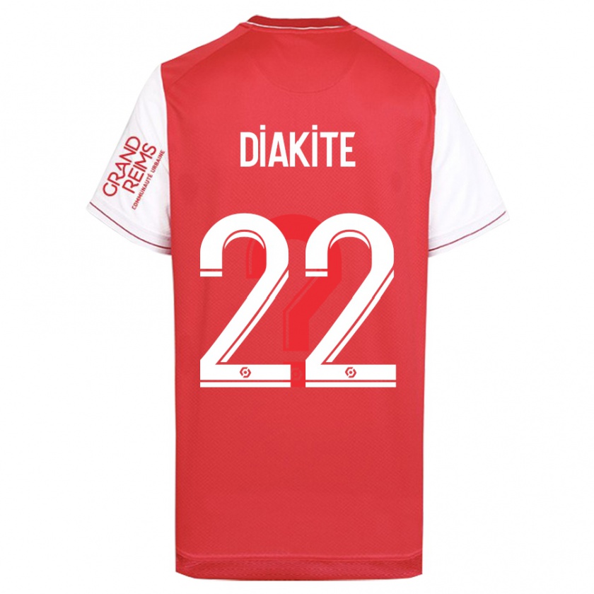 Kandiny Enfant Maillot Oumar Diakité #22 Rouge Tenues Domicile 2023/24 T-Shirt