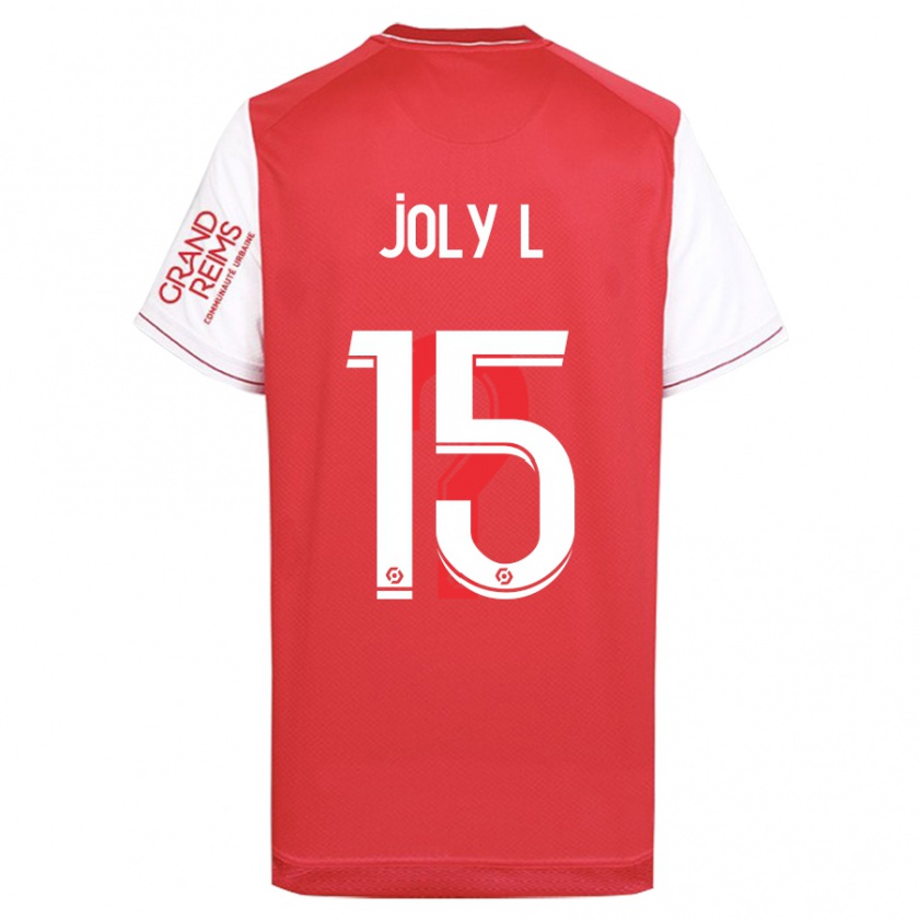 Kandiny Enfant Maillot Lou Ann Joly #15 Rouge Tenues Domicile 2023/24 T-Shirt