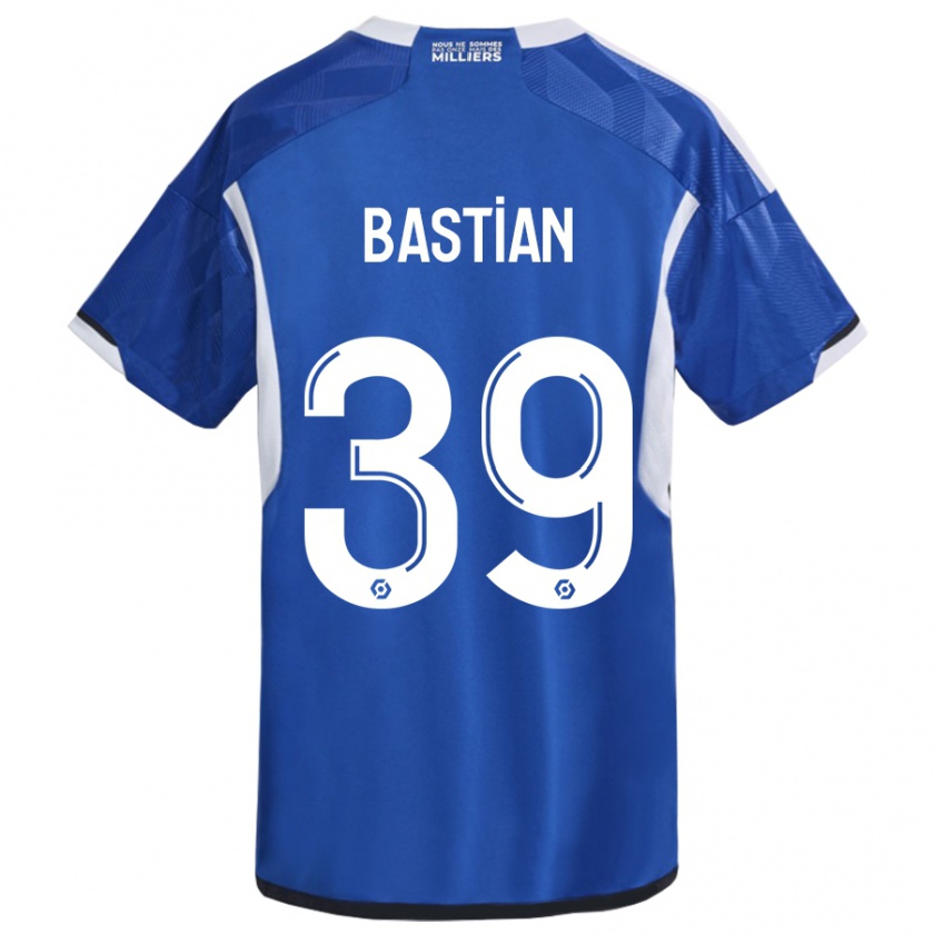 Kandiny Enfant Maillot Maxime Bastian #39 Bleu Tenues Domicile 2023/24 T-Shirt