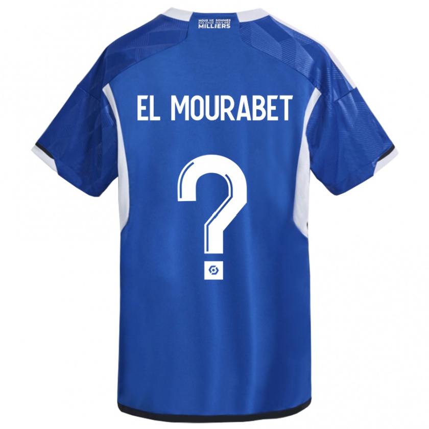 Kandiny Enfant Maillot Samir El Mourabet #0 Bleu Tenues Domicile 2023/24 T-Shirt