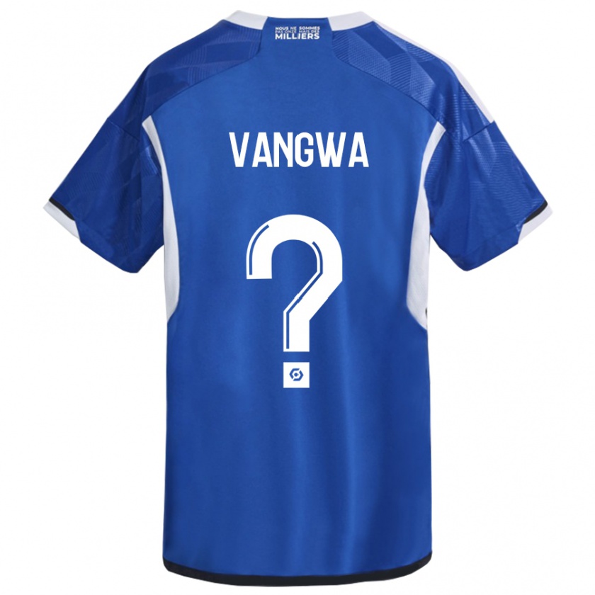 Kandiny Enfant Maillot Jilva Vangwa #0 Bleu Tenues Domicile 2023/24 T-Shirt