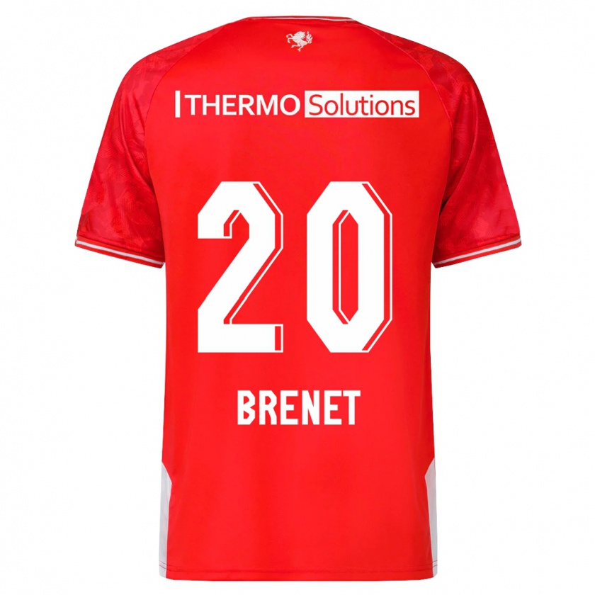 Kandiny Enfant Maillot Joshua Brenet #20 Rouge Tenues Domicile 2023/24 T-Shirt