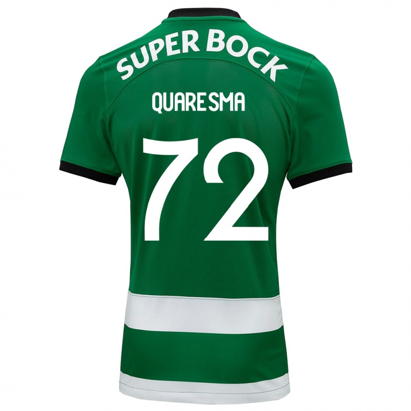 Kandiny Enfant Maillot Eduardo Quaresma #72 Vert Tenues Domicile 2023/24 T-Shirt