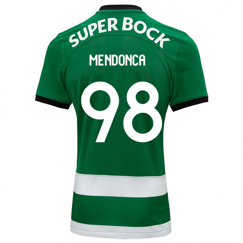 Kandiny Enfant Maillot Manuel Mendonça #98 Vert Tenues Domicile 2023/24 T-Shirt