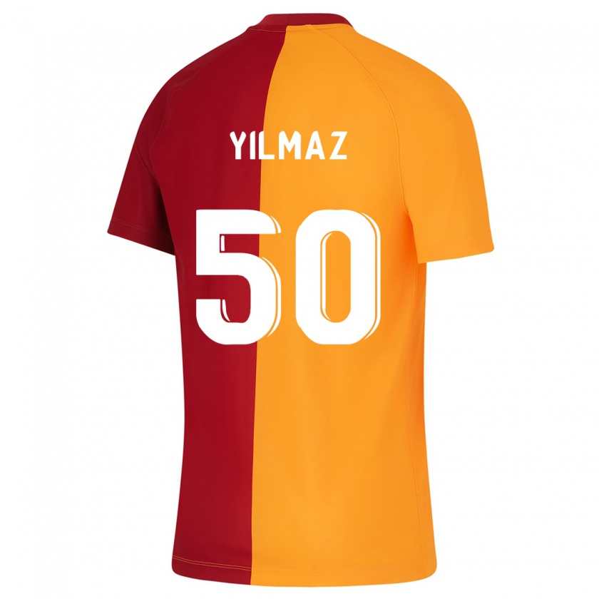 Kandiny Enfant Maillot Jankat Yılmaz #50 Orange Tenues Domicile 2023/24 T-Shirt