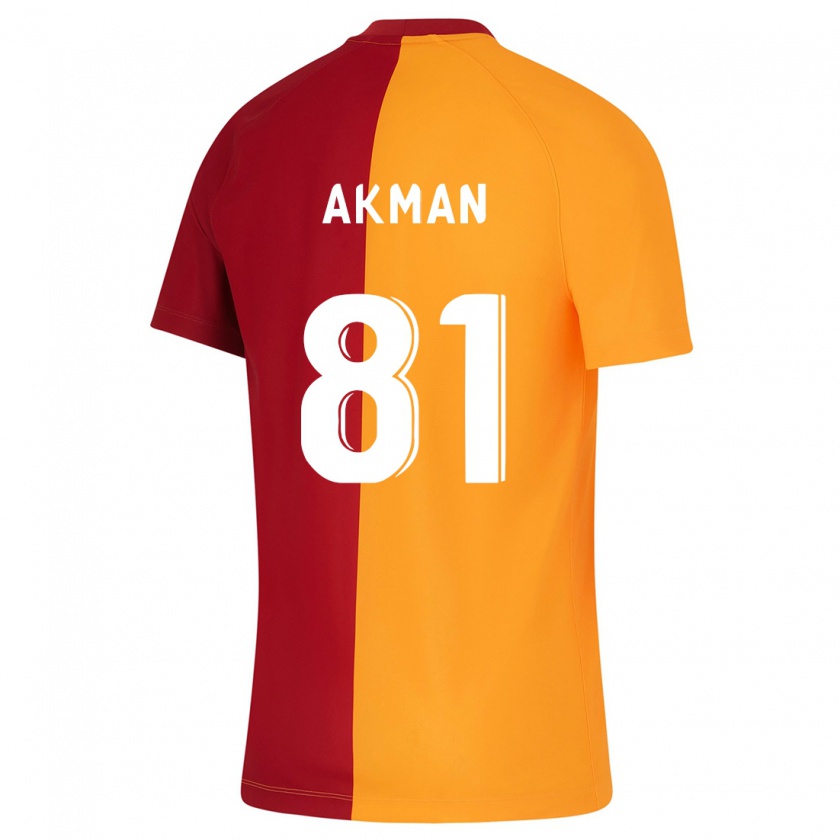 Kandiny Enfant Maillot Hamza Akman #81 Orange Tenues Domicile 2023/24 T-Shirt