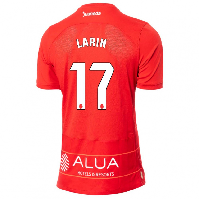 Kandiny Enfant Maillot Cyle Larin #17 Rouge Tenues Domicile 2023/24 T-Shirt