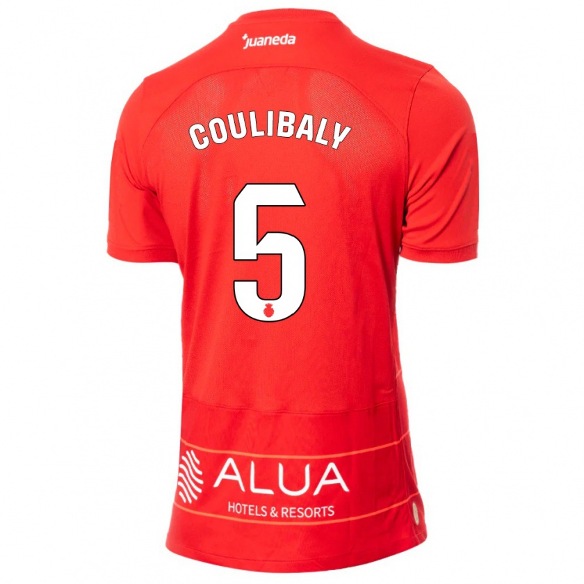 Kandiny Enfant Maillot Habib Anas Coulibaly #5 Rouge Tenues Domicile 2023/24 T-Shirt