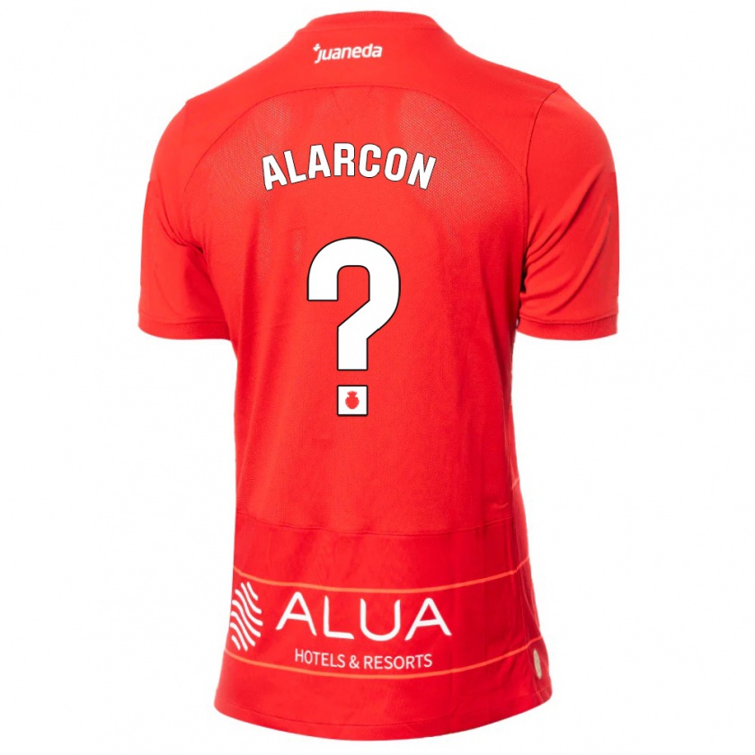 Kandiny Enfant Maillot Raúl Alarcón #0 Rouge Tenues Domicile 2023/24 T-Shirt