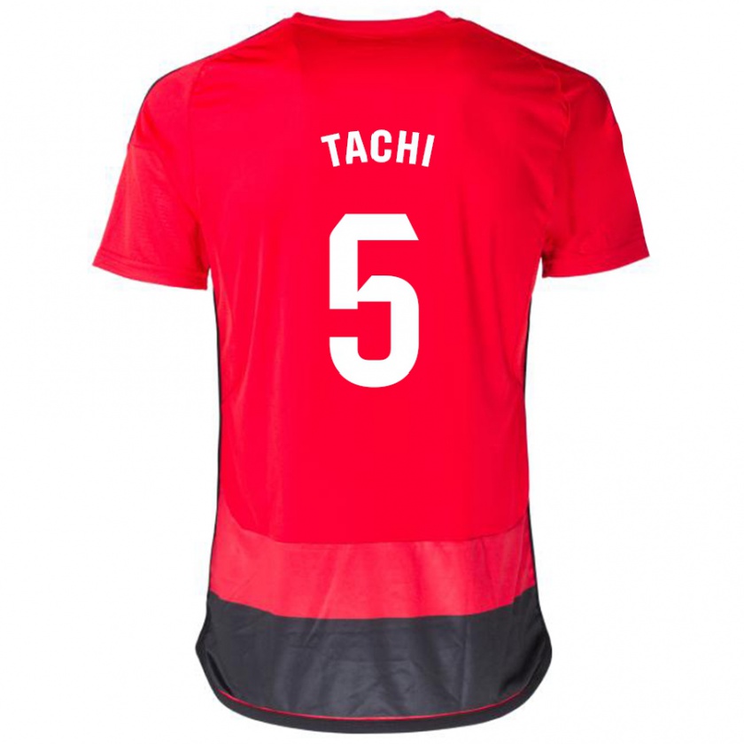 Kandiny Enfant Maillot Tachi #5 Rouge Noir Tenues Domicile 2023/24 T-Shirt