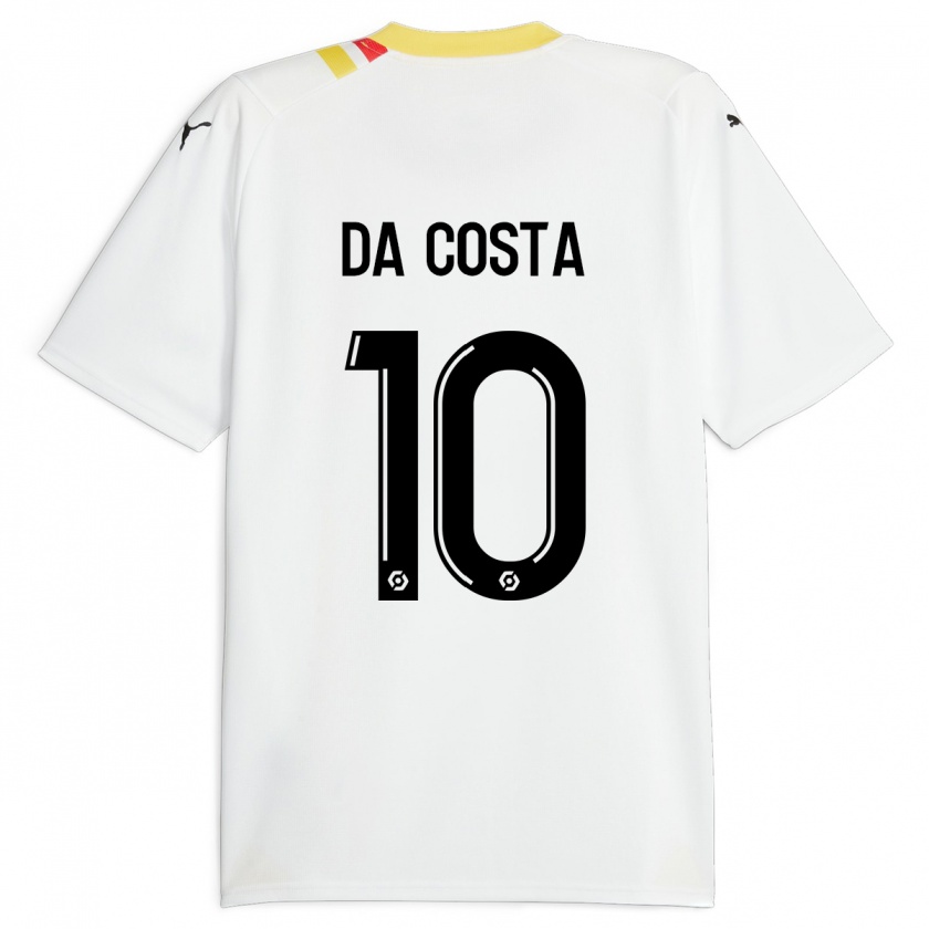 Kandiny Enfant Maillot David Pereira Da Costa #10 Noir Tenues Extérieur 2023/24 T-Shirt