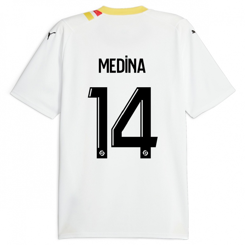 Kandiny Enfant Maillot Facundo Medina #14 Noir Tenues Extérieur 2023/24 T-Shirt